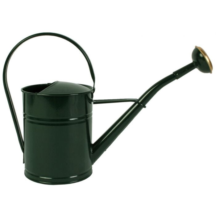 Green galvanized 2-liter watering can