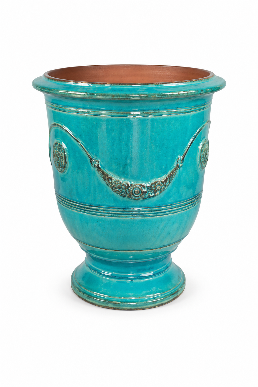 Poterie de la Madeleine Vase Anduze Türkis