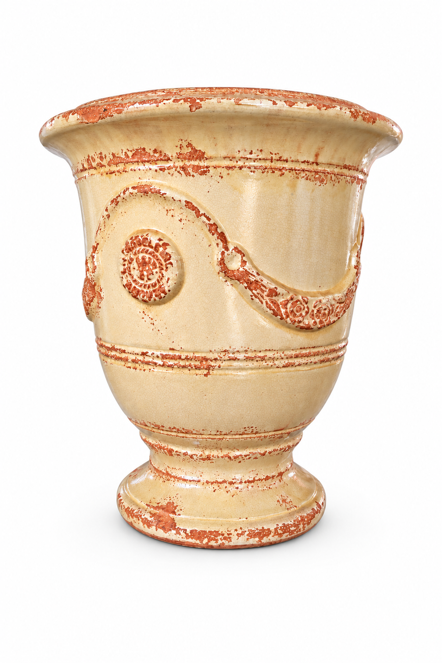 Poterie de la Madeleine Anduze Vase Antique Yellow