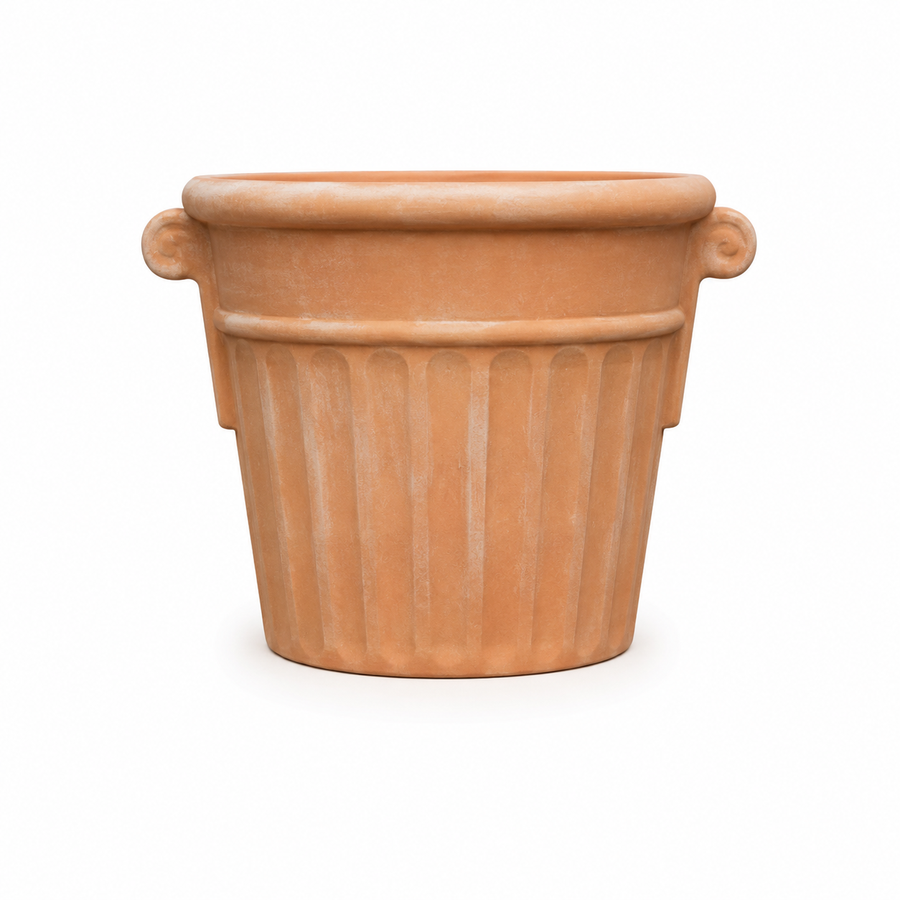 Pot en terre cuite toscane Vaso Hortensia