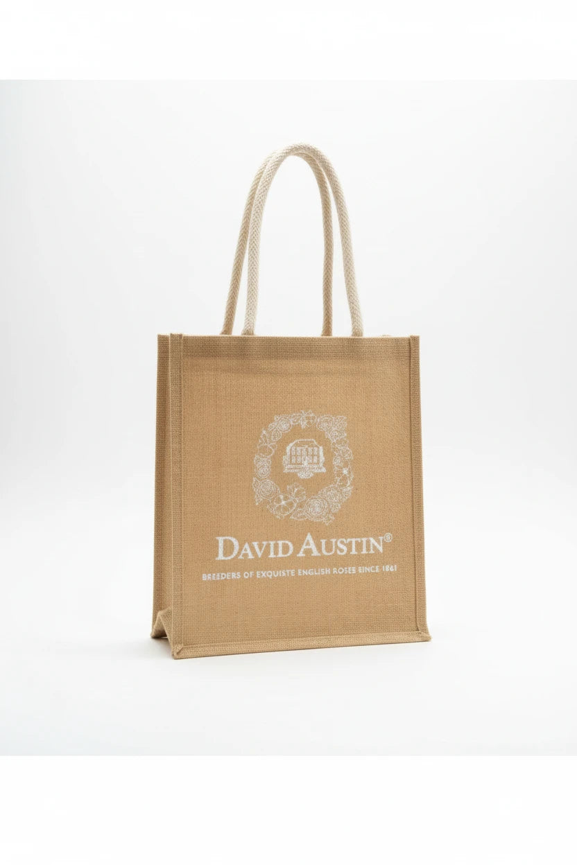 Markentasche aus Jute David Austin