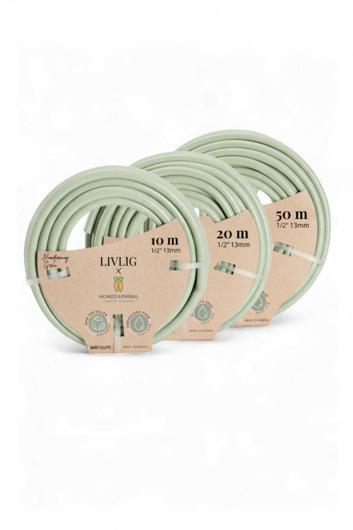 Grüner Gartenschlauch – nachhaltiger Design-Gartenschlauch für Rosen und Garten