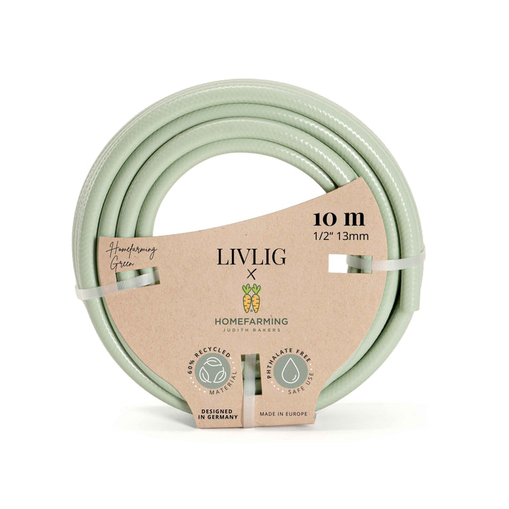 Grüner Gartenschlauch – nachhaltiger Design-Gartenschlauch für Rosen und Garten