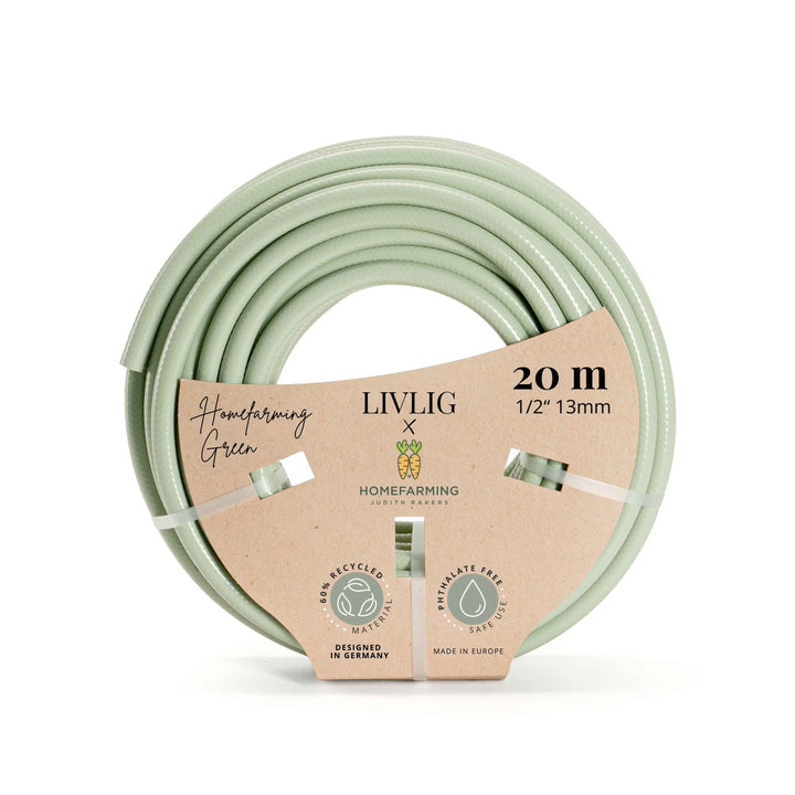 Grüner Gartenschlauch – nachhaltiger Design-Gartenschlauch für Rosen und Garten